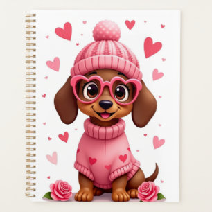 Valentine´s birthday´s dog love life planner