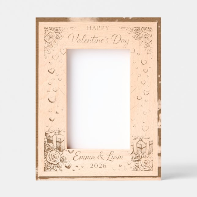 Valentine’s Day 2026 Picture for Couples Etched Frames (Front)