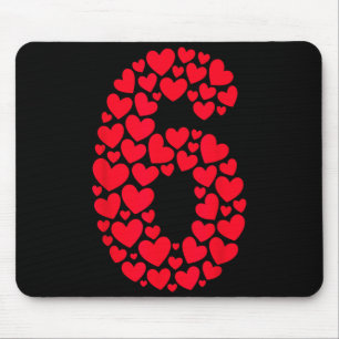 Valentine’s Day 67 Filled With Heart Funny Six Sev Mouse Mat