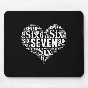 Valentine’s Day 67 Meme 67th Birthday 6 7 Valentin Mouse Mat