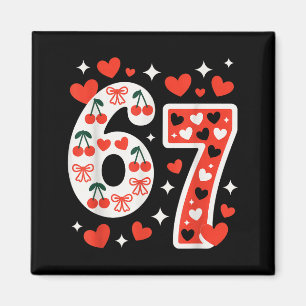 Valentine’s Day 67 Meme Filled With Hearts Funny S Magnet
