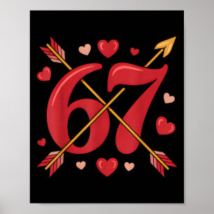 Valentine’s Day 67 Meme Filled With Hearts Funny S Poster
