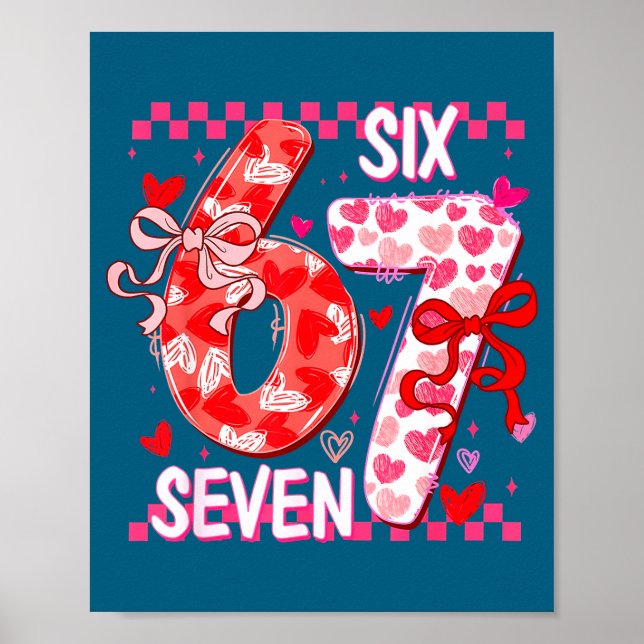 Valentine’s Day 67 Meme Happy Valentines Day Funny Poster (Front)