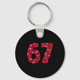 Valentine’s Day 67 Meme Six Seven 6 7 Valentine He Key Ring
