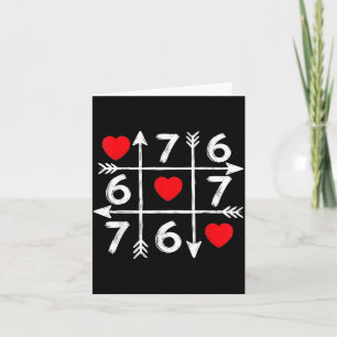 Valentine’s Day 67 Six Seven Meme Love Heart Coupl Card