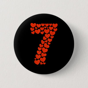 Valentine’s Day 67 With Heart Matching Couple Vale 6 Cm Round Badge