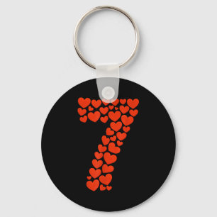 Valentine’s Day 67 With Heart Matching Couple Vale Key Ring