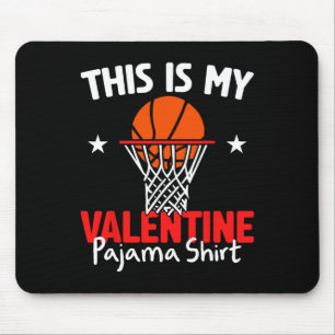 Valentine’s Day Basketball Boys This Is My Valenti Mouse Mat