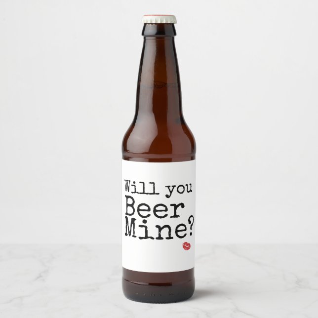 Valentine’s Day beer labels gift for him (Front)