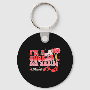 Valentine’s Day Birth Worker I'm A Sucker For Bybi Key Ring