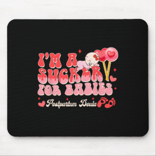 Valentine’s Day Birth Worker I'm A Sucker For Bybi Mouse Mat