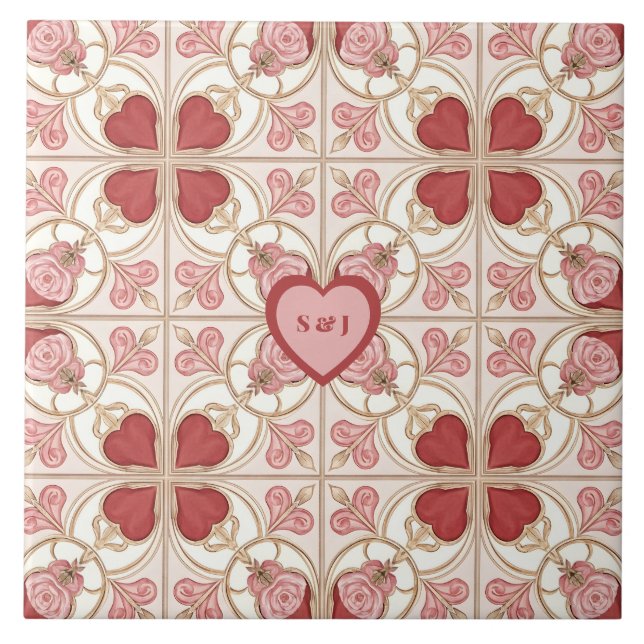 Valentine’s Day Bistro Tile Art (Front)
