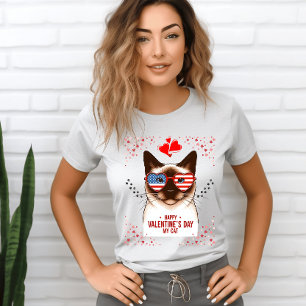 Valentine’s Day Cat Love - Purrfect Celebration  T-Shirt