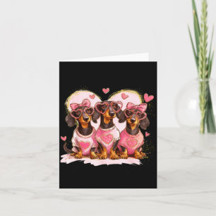 Valentine’s Day Dog Cute Dachshund Dogs For Dog Mo Card
