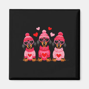 Valentine’s Day Dog Cute Dachshund Dogs For Dog Mo Magnet