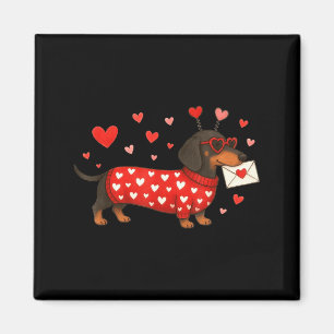 Valentine’s Day Dog Cute Dachshund Dogs For Dog Mo Magnet