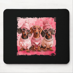 Valentine’s Day Dog Cute Dachshund Dogs For Dog Mo Mouse Mat