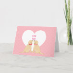 Valentine’s Day Dogs Greeting Card<br><div class="desc">Send some love to the one you dig! Every dog lover will love this Valentine’s Day card and one to send it to the one they love. Designed by Naptown Tails.</div>