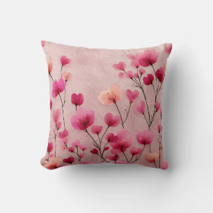 Valentine’s Day Floral Romantic Stylish Pink Cushion