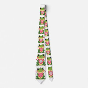 Valentine´s day frog tie