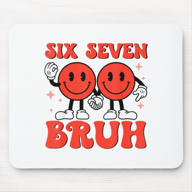Valentine’s Day Funny 67 Meme Six Seven 6 7 Valent Mouse Mat (Front)