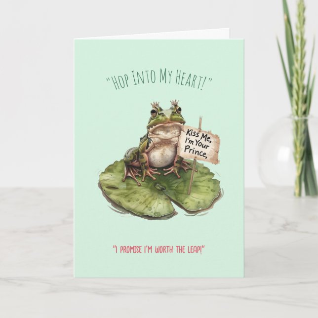 Valentine’s Day Funny Card – Cute Pun Love Humour (Front)