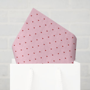 Valentine’s Day Girly Soft Red Pink Heart Pattern Tissue Paper