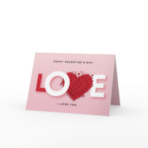  Valentine’s Day Greeting Card – Love Hearts 