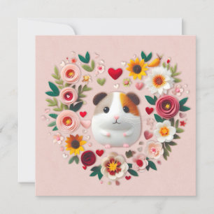 Valentine’s Day Guinea Pig Holiday Card