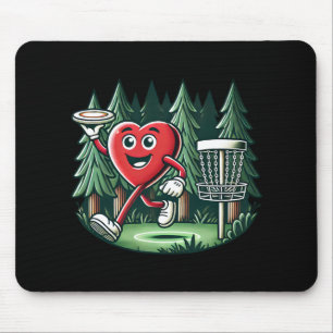 Valentine’s Day Happy Heart Disc Golf Outdoor Spor Mouse Mat