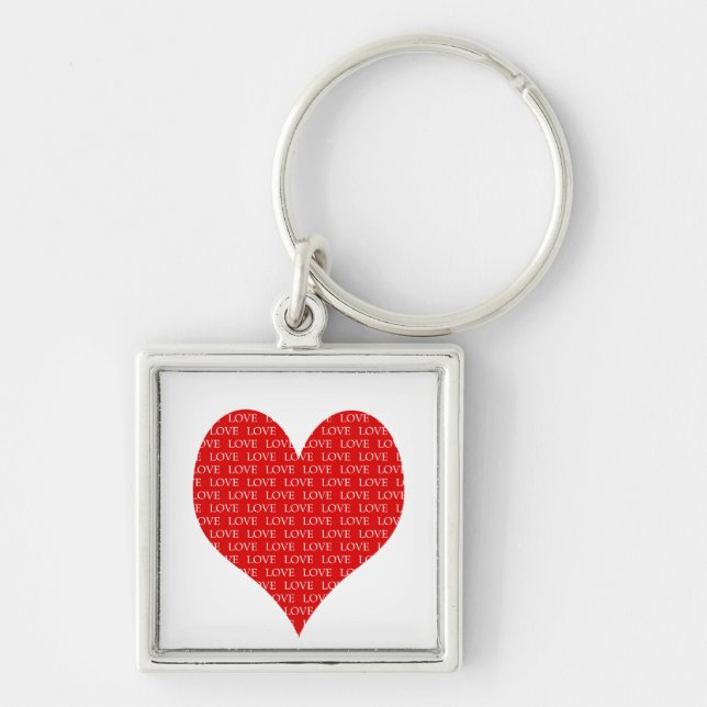 Valentine’s Day Heart Key Ring (Front)