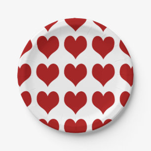Valentine’s Day Heart Paper Plate