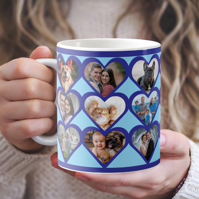Valentine’s Day Heart Photo Collage Coffee Mug (Creator Uploaded)