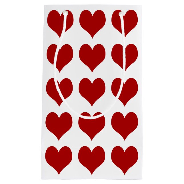 Valentine’s Day Heart Small Gift Bag (Front)