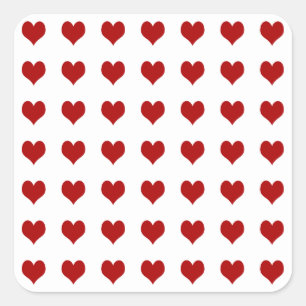 Valentine’s Day Heart Square Sticker