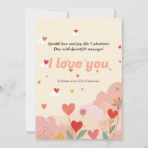 Valentine’s Day Heartfelt “I Love You” Card