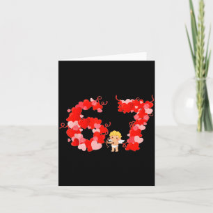 Valentine’s Day Hearts 67 Meme Six Seven 6 7 Cute Card
