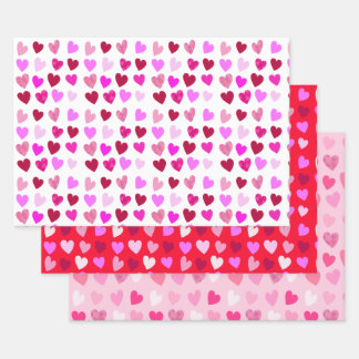 Valentine’s Day Hearts Wrapping Paper Sheet