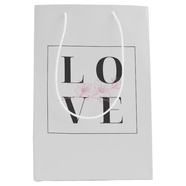 ❤️Valentine’s Day❤️I love you so much Medium Gift Bag (Front)