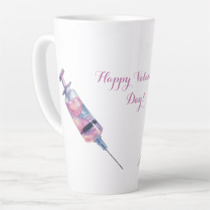 Valentine’s Day Love Injection Design Latte Mug