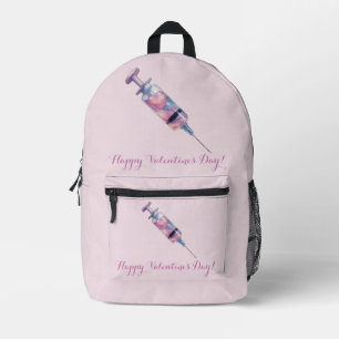 Valentine’s Day Love Injection Design Printed Backpack