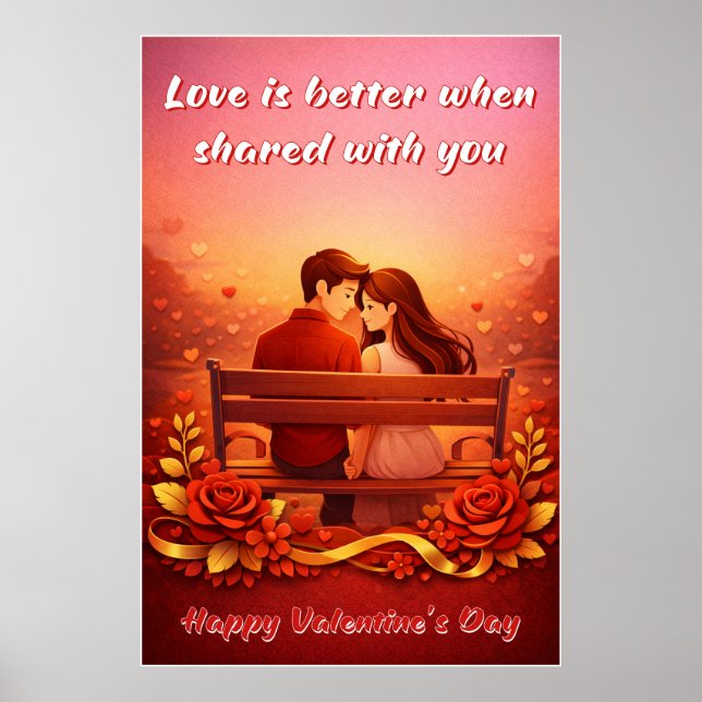 Valentine’s Day Love Quote Poster (Front)