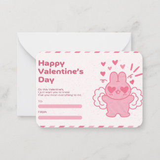  Valentine’s Day Note Card  