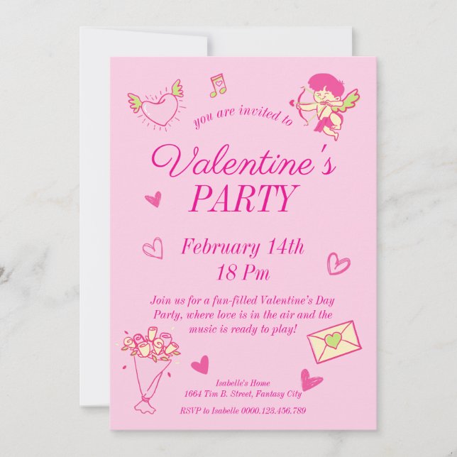Valentine’s Day Party Invitation (Front)