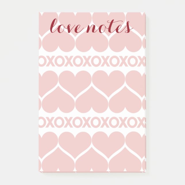 Valentine’s Day Pattern Post-it Notes (Front)