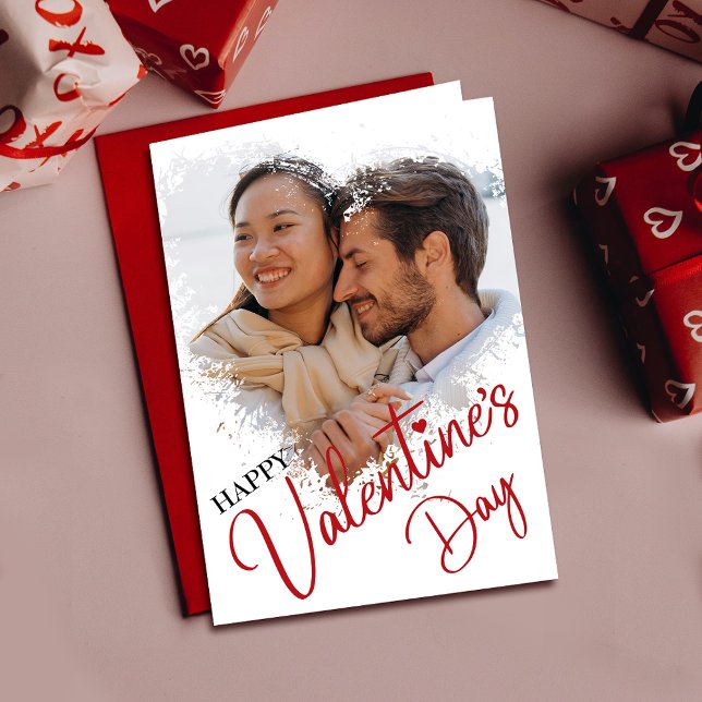 Valentine’s Day Personalised Heart Photo Card (Cherish memories with a Valentine's card featuring you and your loved one, expressing your bond.)