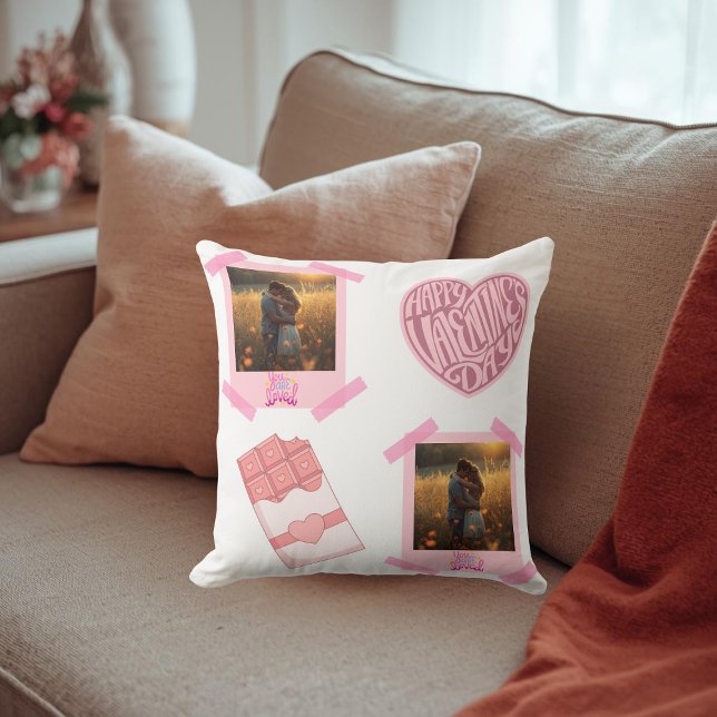 Valentine’s Day Personalized Throw Pillow (Creator Uploaded)