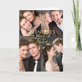 Valentine’s Day Photo Collage Keepsake Card