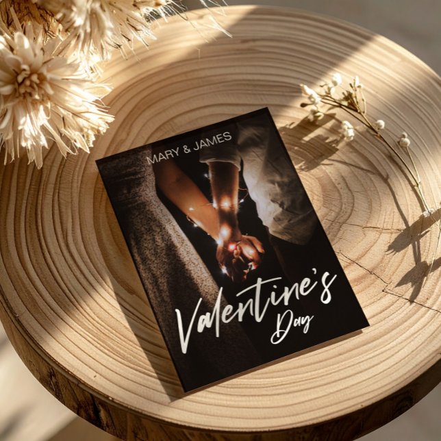 Valentine’s Day Photo Romantic Couple Love Holiday Postcard (Happy Valentine’s Day Photo Romantic Holiday Postcard, Photo Valentines Day Card)