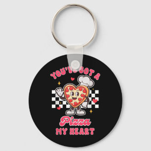Valentine’s Day Pizza Lover Youve Got A Pizza That Key Ring